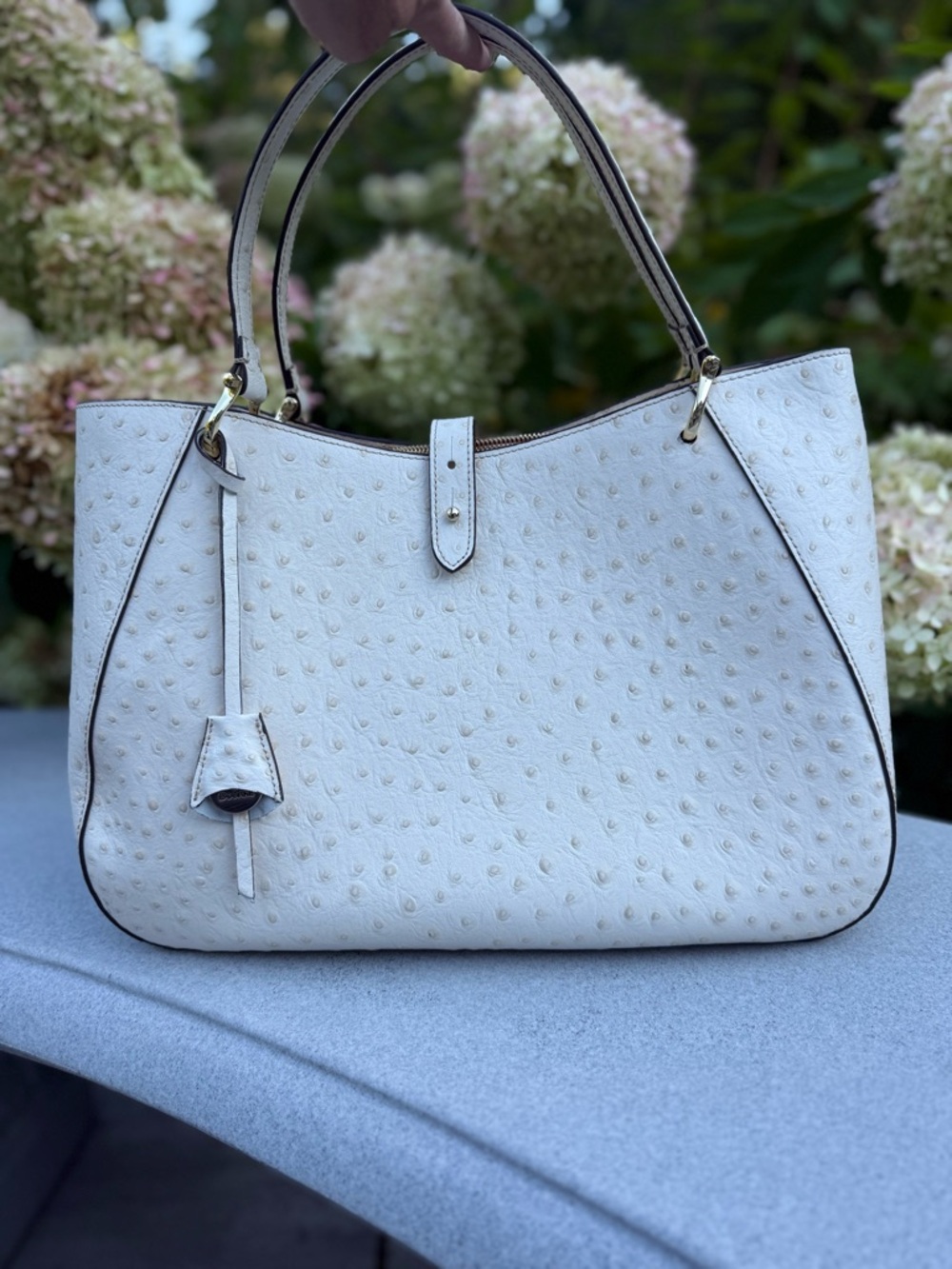 Dooney & Bourke Ostrich Alto Camilla in excellent condition.